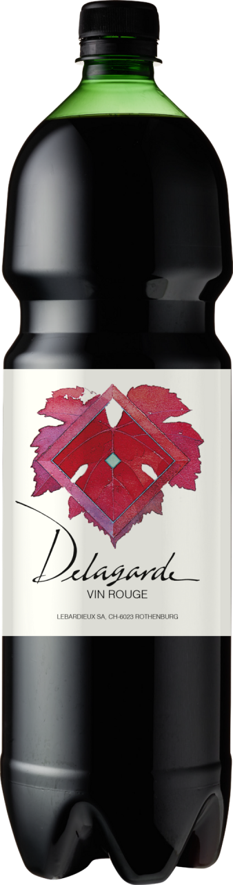 Delagarde Vin de Cuisine rouge de différents pays d’UE/tiers Rotwein Kiste 24 x 150 cl PET – Produktansicht