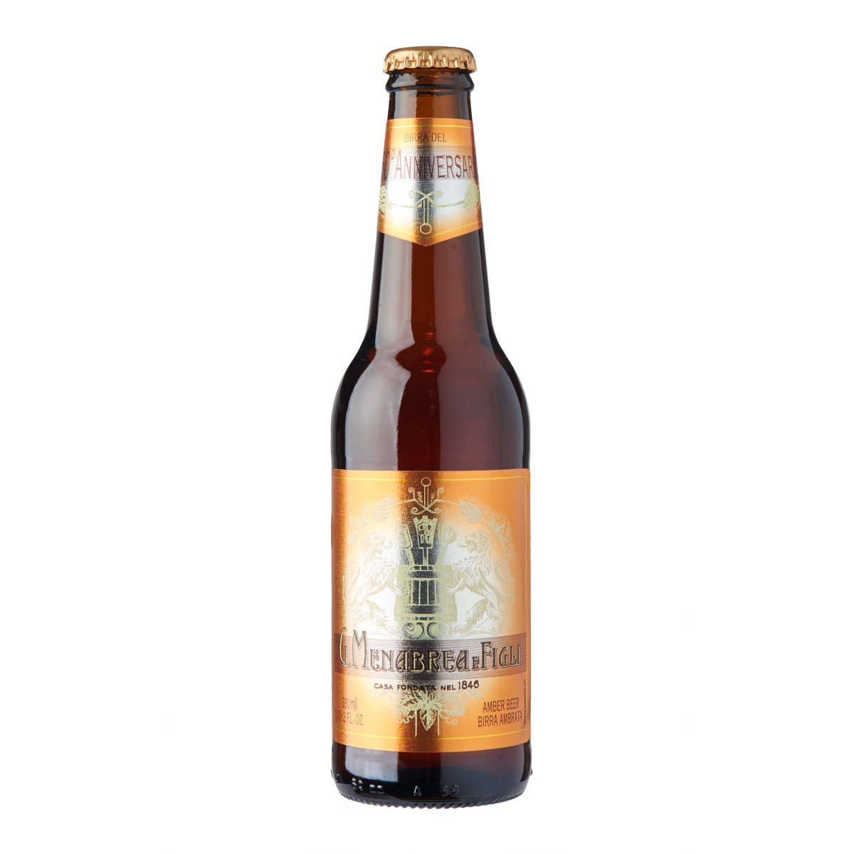 MENABREA 150° ANNIVERSARIO AMBER Kiste 24 x 330 ml / 4.8 % Italien – Bild 2