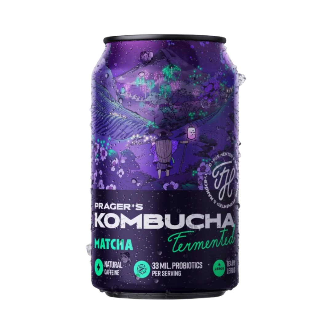 PRAGER'S Kombucha Matcha Kiste 24 x 330 ml Tschechien – Dose