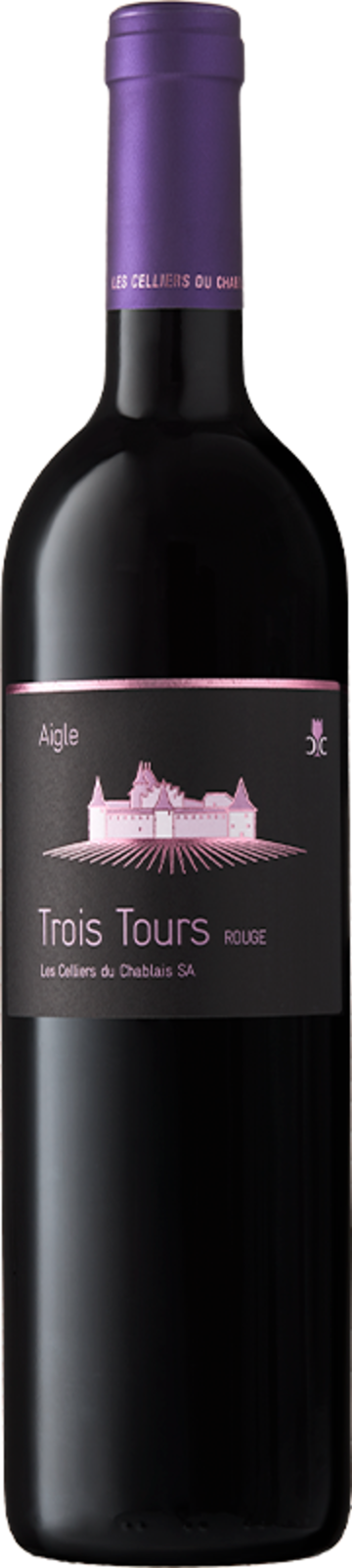 Celliers du Chablais Trois Tours Rouge Aigle Chablais AOC 2023 Rotwein Kiste 6 x 75 cl / 13.8 % Schweiz – Produktansicht