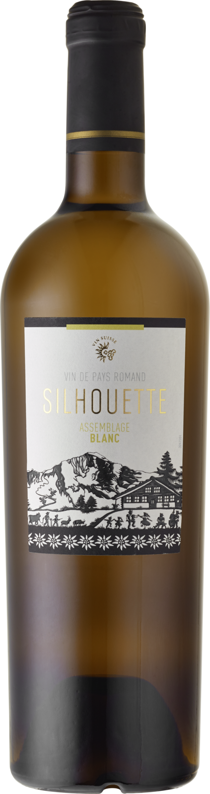 Silhouette Assemblage blanc Vin de Pays Romand 2024 Weisswein Kiste 6 x 75 cl / 12.5 % Schweiz – Produktansicht