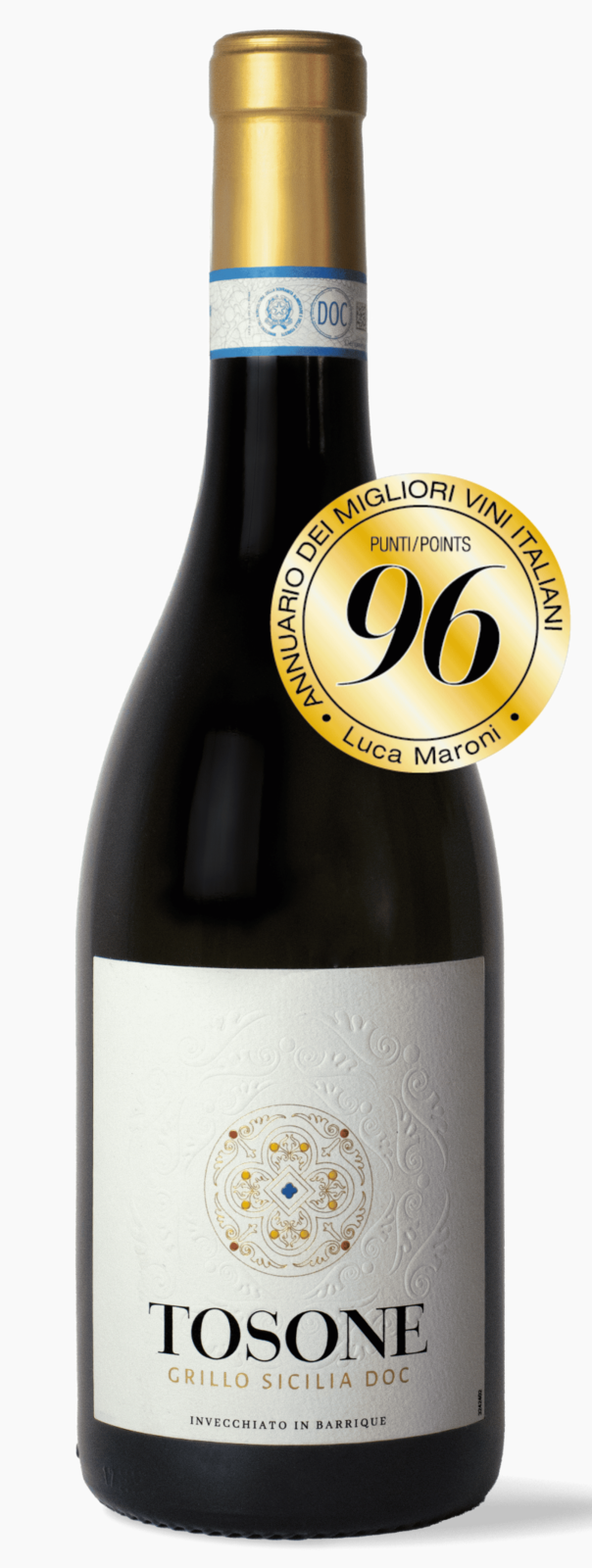 Tosone Grillo Sicilia DOC 2024 Weisswein Kiste 6 x 75 cl / 13.5 % Italien – Produktansicht