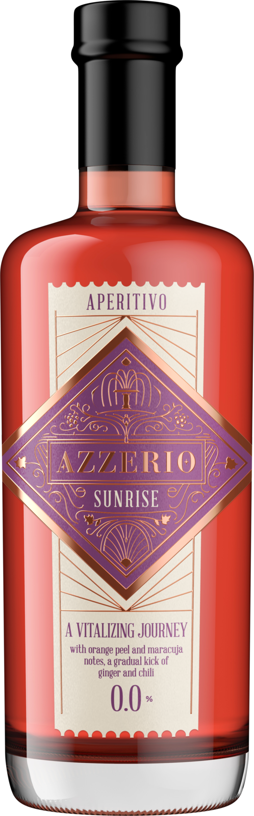 AZZERIO Sunrise Aperitivo 0.0% alkoholfrei Kiste 6 x 70 cl – Flasche