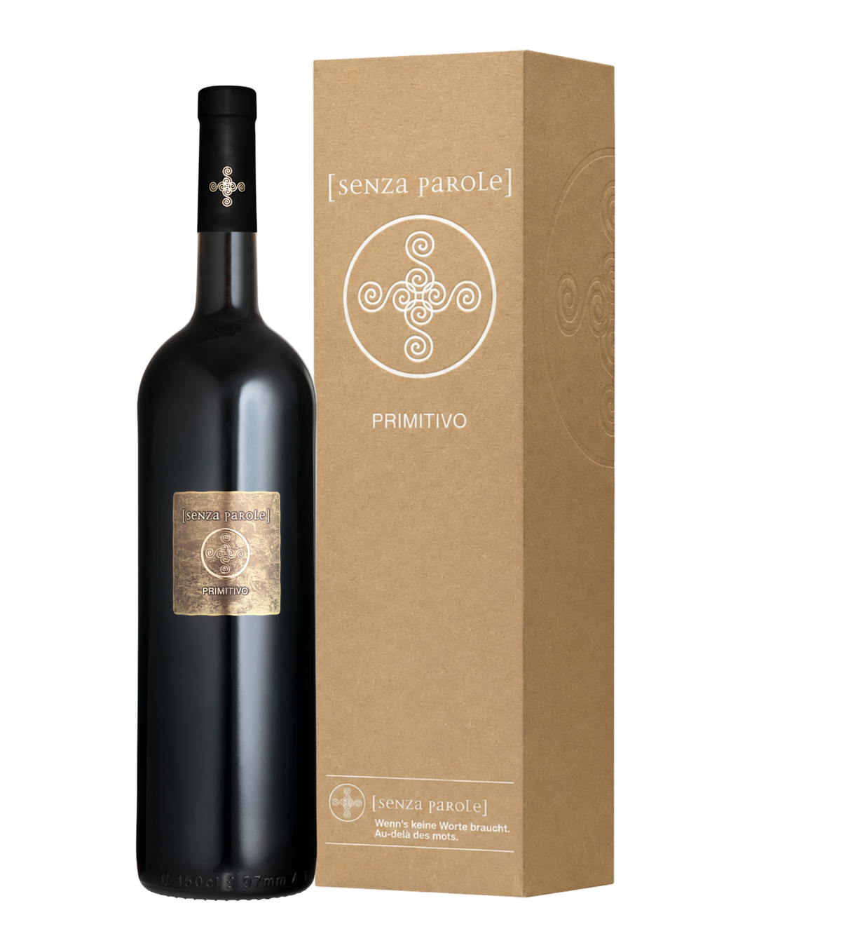 Senza Parole Primitivo Puglia IGP 2024 Rotwein Kiste 6 x 150 cl / 14 % Italien – Produktansicht