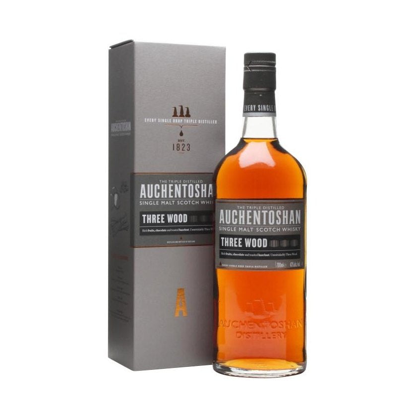 AUCHENTOSHAN Three Wood Single Malt Scotch Whisky 70 cl / 43 % Schottland