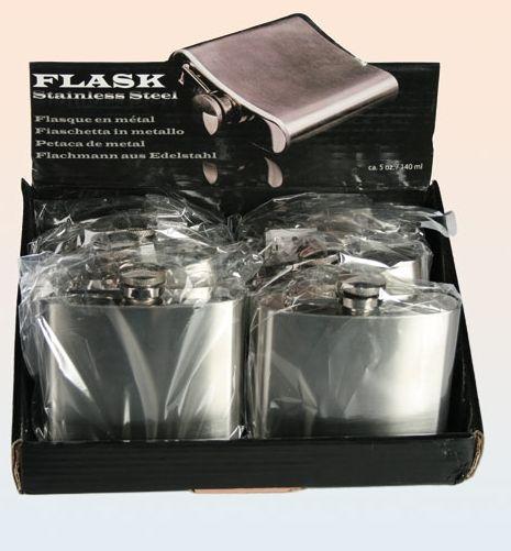 FLACHMANN aus Metall ca.140 ml - 10 x 10 cm by out in the Blue – Bild 2