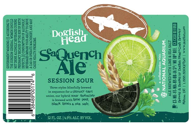 DOGFISH SeaQuench Session Sour Ale Dosen Kiste 24 x 355 ml / 4.9 % USA – Bild 2
