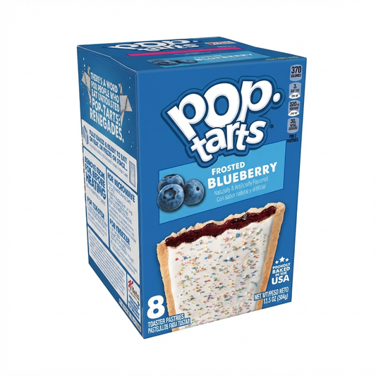 Kellogg's POP-TARTS Frosted Blueberry Box 12 x 384 Gramm USA – Produktansicht