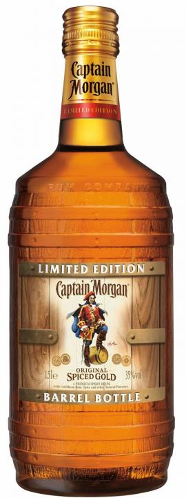 Captain Morgan Limited BARREL BOTTLE Original Spiced 1.5 Liter / 35 % Karibik