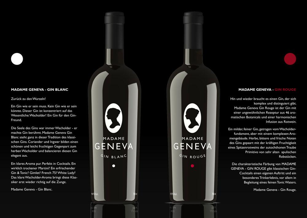 Madame GENEVA Gin D'OR 70 cl / 44.4 % Deutschland – Bild 3