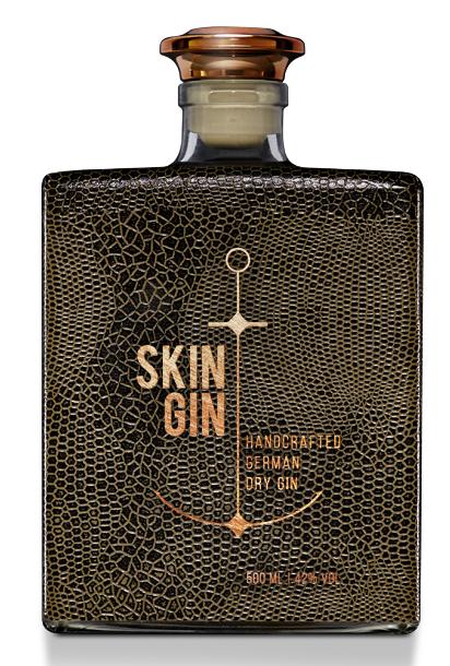 SKIN GIN Edition REPTILE BROWN  Handcrafted German Dry Gin 50 cl / 42% Deutschland