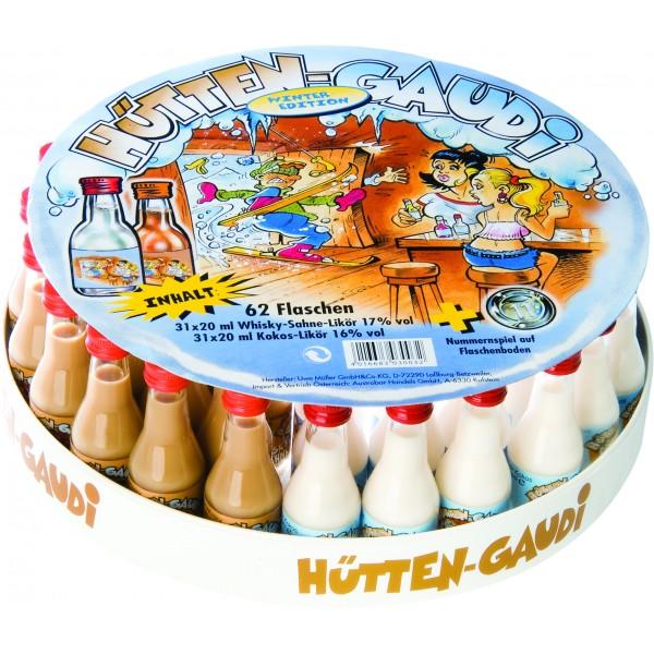 Hütten - Gaudi Winter Mix Tablar (weisses Tablar) 62 x 2 cl 16/17 % Österreich