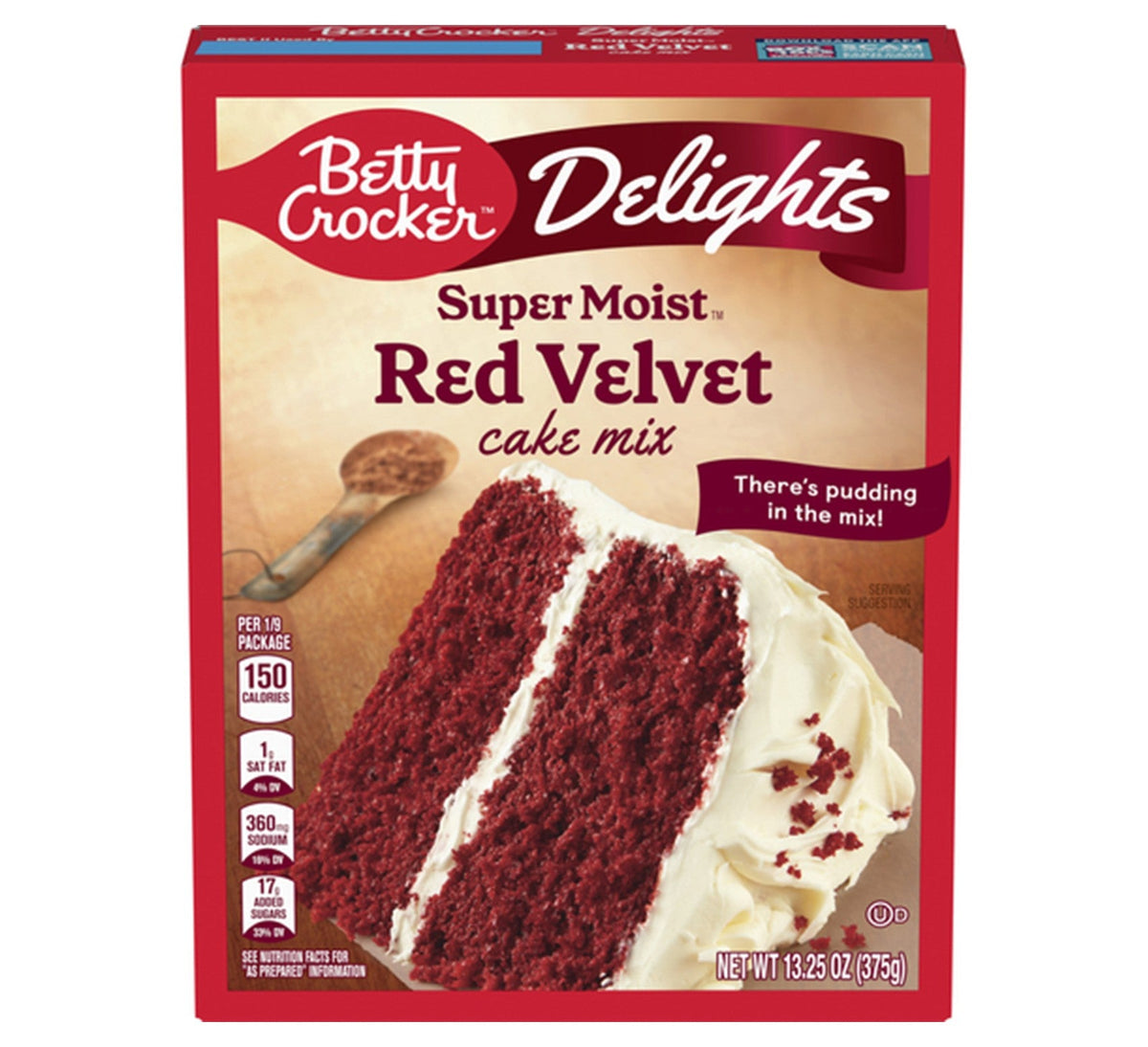 Betty Crocker Red Velvet Cake Backmischung Box 12 x 375 Gramm – Ansicht 1