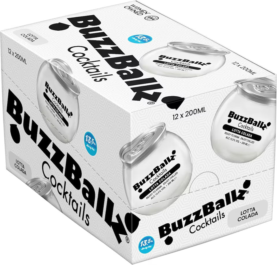 BuzzBallz Lotta Colada Cocktail Kiste 12 x 200 ml / 15 % USA