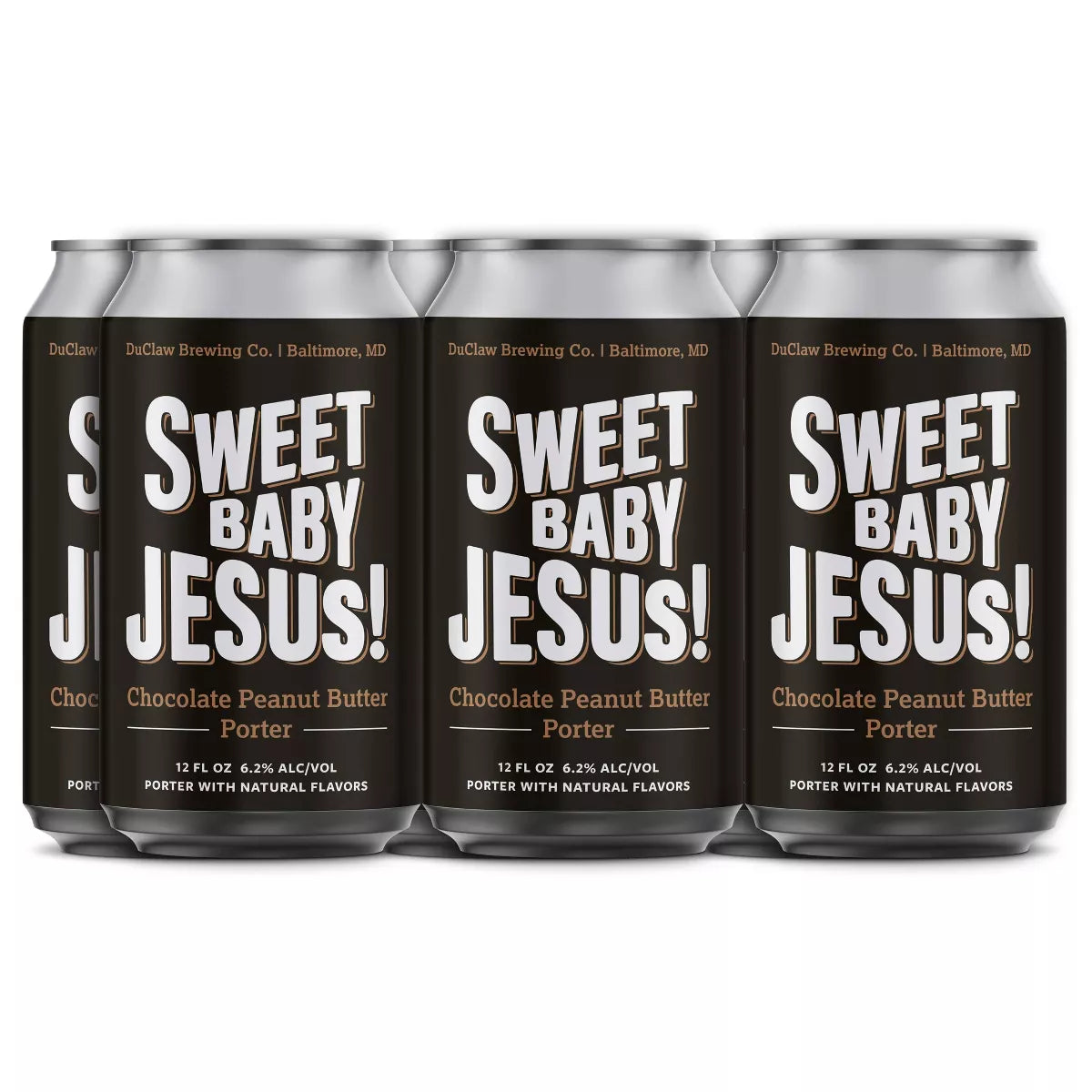 DuClaw SWEET BABY JESUS Chocolate Peanut Butter Porter Dose Kiste 24 x 355 ml / 6.5 % USA