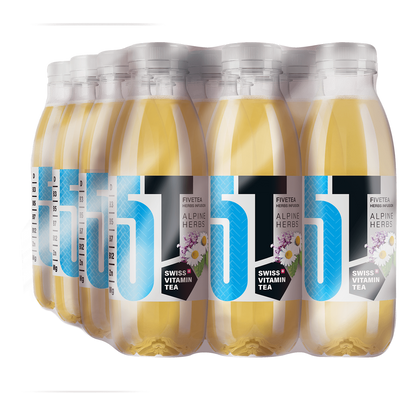 FiveTea-Vitamin-Tee-SCHWEIZER-ALPENKR-UTER-PET-Kiste-24-x-500-ml-Schweiz