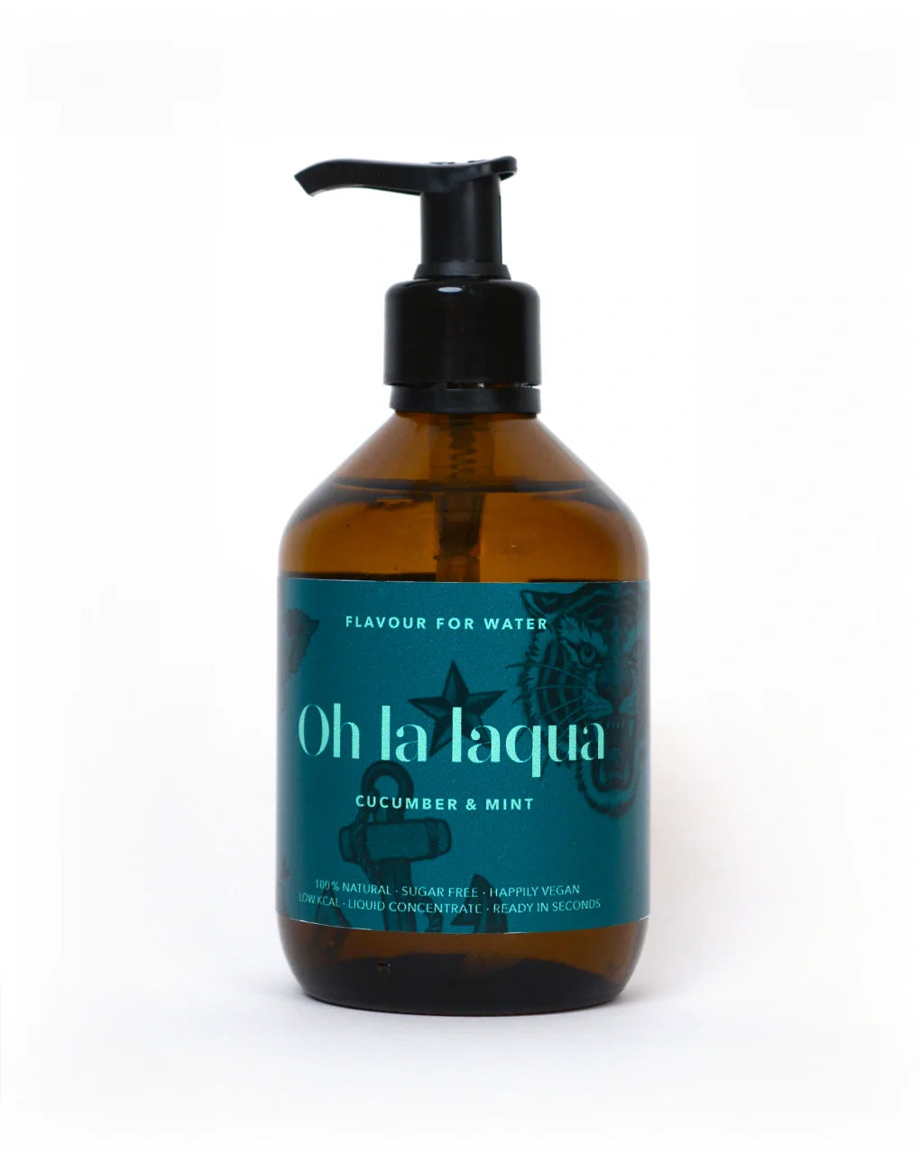 Oh-la-laqua-Flavour-for-Water-Gurke-Minze-Pumpspender-300-ml-Deutschland