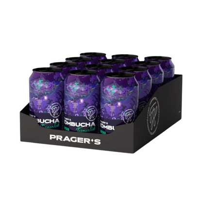 PRAGER'S Kombucha Matcha Kiste 24 x 330 ml Tschechien – Kistenansicht