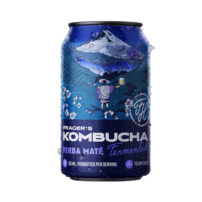 PRAGER'S Kombucha Yerba Maté Kiste 24 x 330 ml Tschechien – Dose