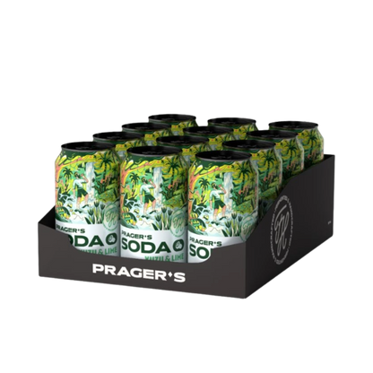 PRAGER'S Soda Yuzu & Lime Kiste 24 x 330 ml Tschechien – Kistenansicht