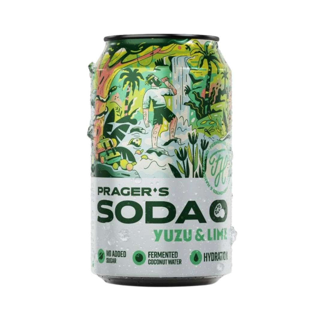 PRAGER'S Soda Yuzu & Lime Kiste 24 x 330 ml Tschechien – Dose