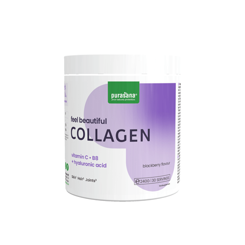 Purasana-FEEL-BEAUTIFUL-COLLAGEN-COMPLEX-Blackberry-Flavour-240-Gramm-30-Portionen