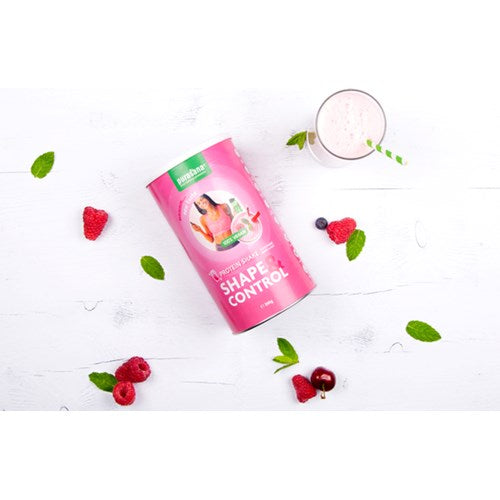 Purasana-Shape-Control-Vegan-protein-shake-FRAISE-FRAMBOISE-BIO-350-Gramm-3