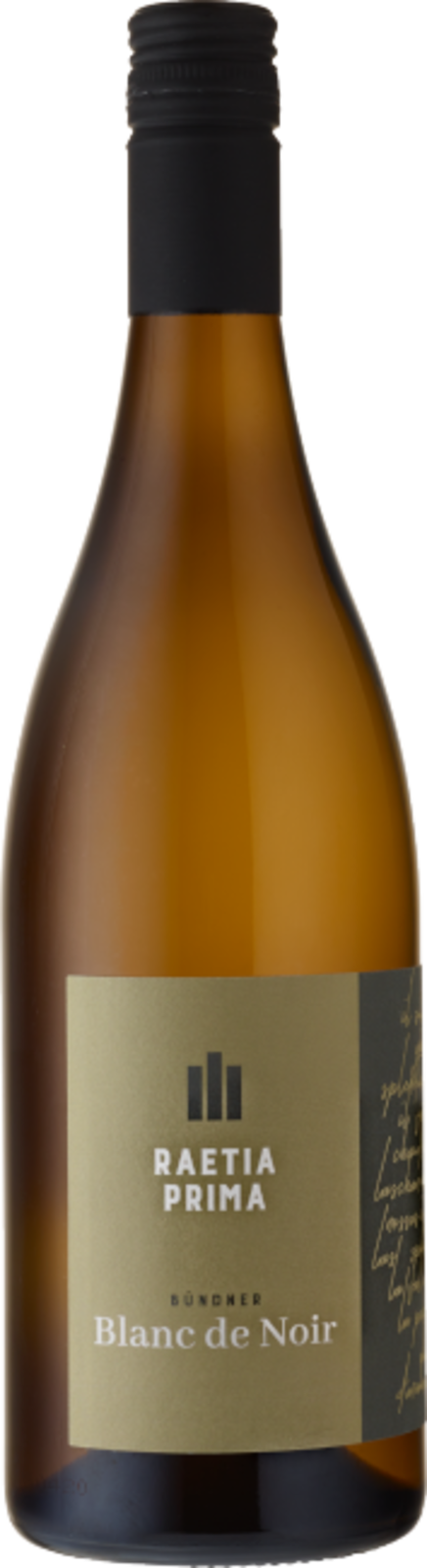 Bündner Blanc de Noir Raetia Prima AOC Graubünden 2025 Weisswein Kiste 6 x 75 cl / 13 % Schweiz – Produktansicht