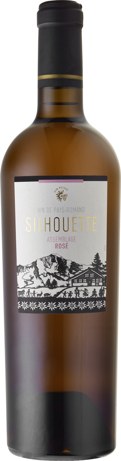 Silhouette Assemblage rosé Vin de Pays Romand 2025 Rosé Kiste 6 x 75 cl / 12.5 % Schweiz – Produktansicht