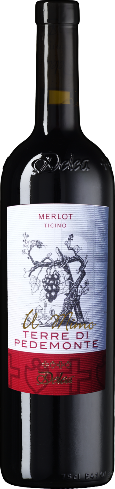 Angelo Delea Il Mimo Terre di Pedemonte Ticino DOC 2023 Rotwein Kiste 6 x 75 cl / 13.5 % Schweiz – Produktansicht