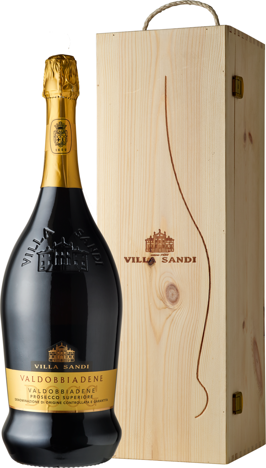 Villa Sandi Prosecco Valdobbiadene Superiore DOCG Extra Dry Schaumwein Kiste 3 x 150 cl / 11 % Schweiz – Produktansicht