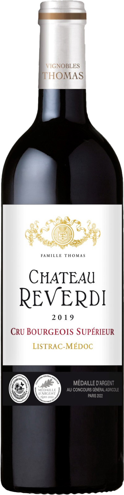Château Reverdi Listrac-Médoc AC Cru Bourgeois 2019 Rotwein Kiste 6 x 75 cl / 14 % Frankreich – Produktansicht