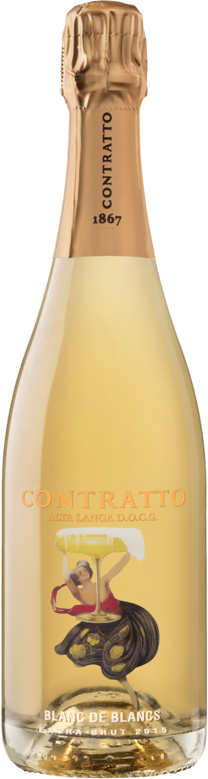 Contratto Spumante Alta Langa DOCG Blanc de Blancs Pas Dosé 2021 Schaumwein Kiste 6 x 75 cl / 12.5 % Italien – Produktansicht