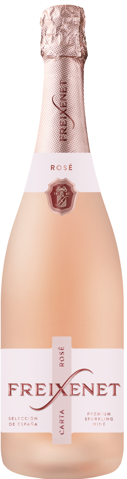 Freixenet Carta Rosé Dry – Vegan Schaumwein Kiste 6 x 75 cl / 0 % Spanien – Produktansicht