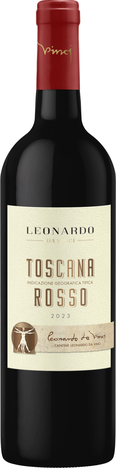 Leonardo da Vinci Vitruvian Rosso Toscana IGT 2024 Rotwein Kiste 6 x 75 cl / 13 % Italien – Produktansicht