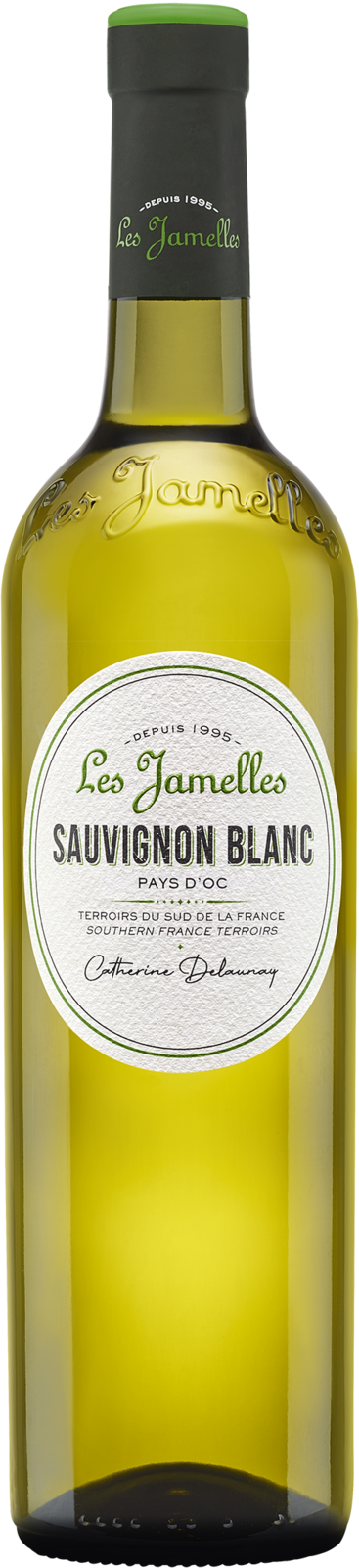 Les Jamelles Sauvignon blanc Pays d’Oc IGP 2025 Weisswein Kiste 6 x 75 cl / 12.5 % Frankreich – Produktansicht