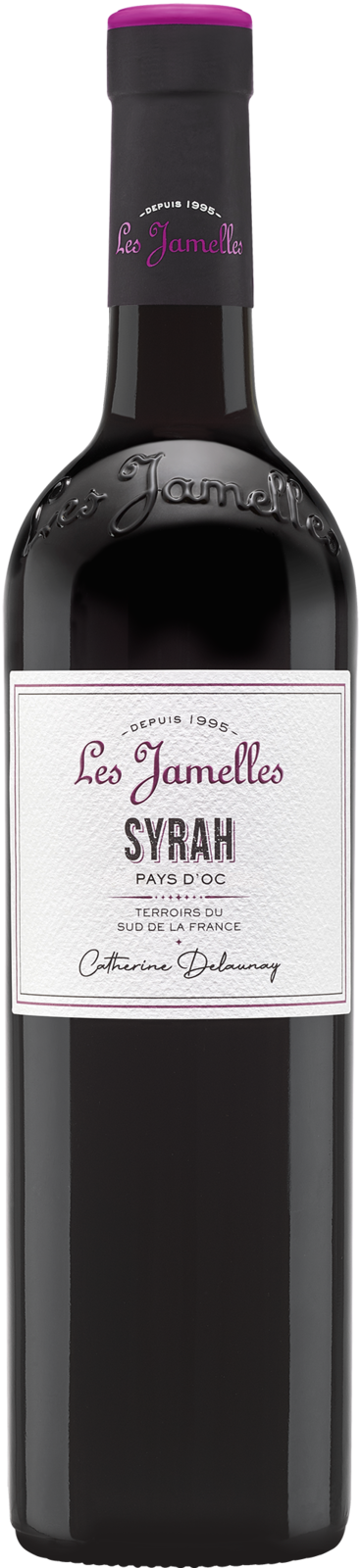 Les Jamelles Syrah Pays d’Oc IGP 2024 Rotwein Kiste 6 x 75 cl / 13.5 % Frankreich – Produktansicht