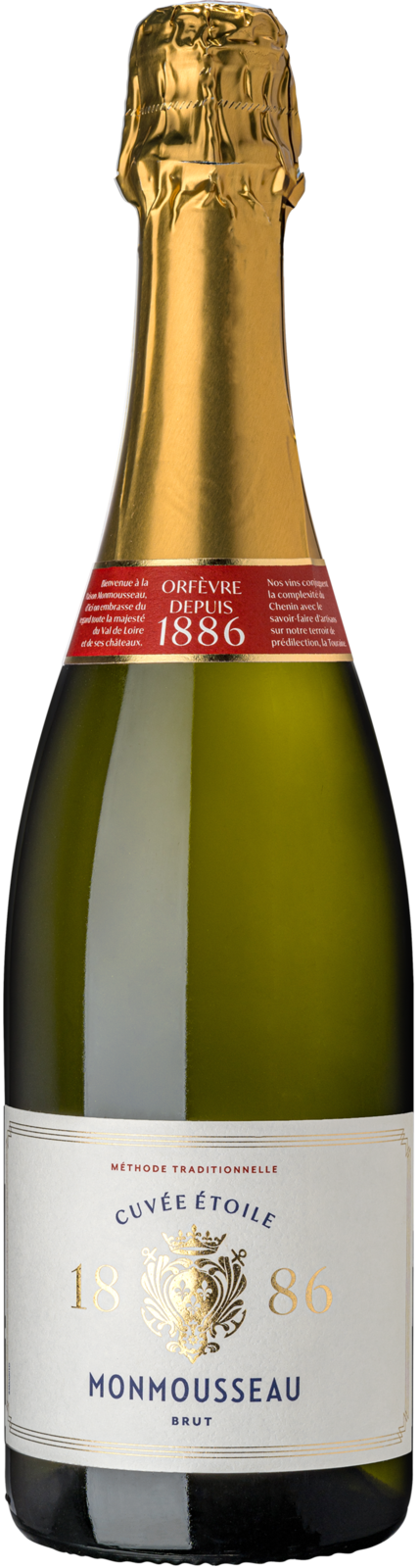 Maison Monmousseau Cuvée Etoile Méthode traditionelle blanc brut Schaumwein Kiste 6 x 75 cl / 10.5 % Frankreich – Produktansicht