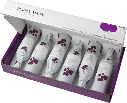 Montes Purple Angel DO 2021 Rotwein Kiste 6 x 75 cl / 14.5 % Chile – Produktansicht