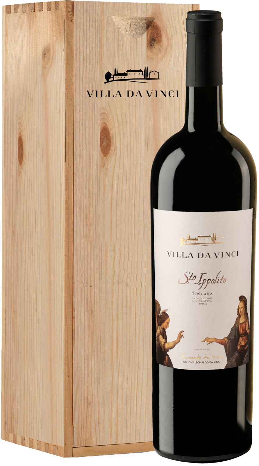 Leonardo da Vinci Villa Da Vinci Rosso Toscana IGT Sant`Ippolito 2023 Rotwein Flasche 150 cl / 13.5 % Italien – Produktansicht