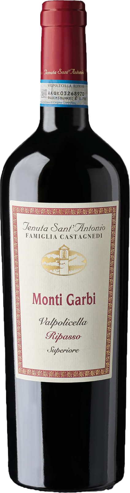 Tenuta Sant’Antonio Valpolicella superiore DOC Ripasso Monti Garbi 2021 Rotwein Kiste 12 x 37.5 cl / 14 % Italien – Produktansicht