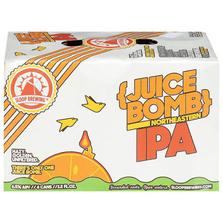 Sloop JUICE BOMB New England IPA Kiste 24 x 355 ml / 6.5 % USA