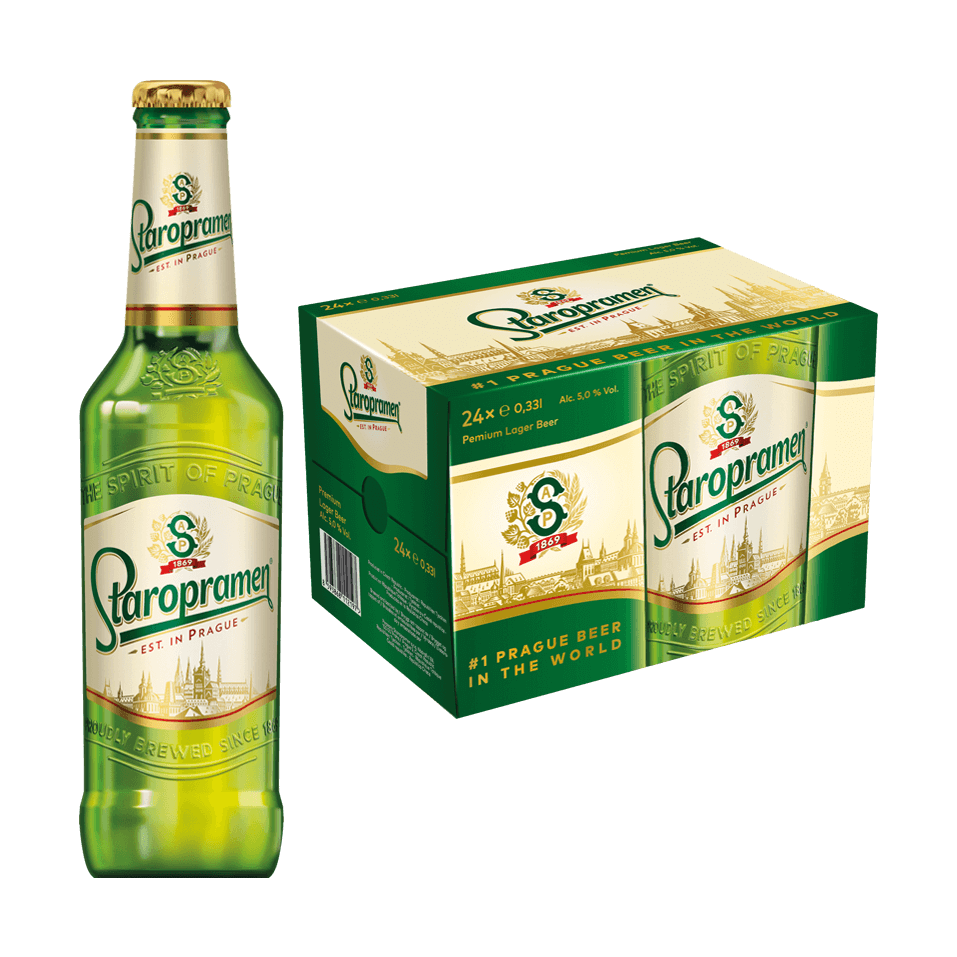 Staropramen Premium Bier 24 x 330 ml / 5 % Tschechien