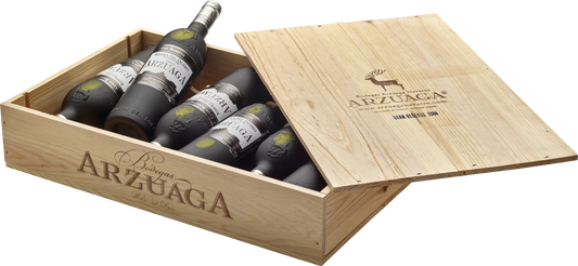 Bodegas Arzuaga Ribera del Duero D.O. Gran Reserva Arzuaga 2019 Rotwein 150 cl Magnum in Holzkiste / 15 % Spanien – Flasche