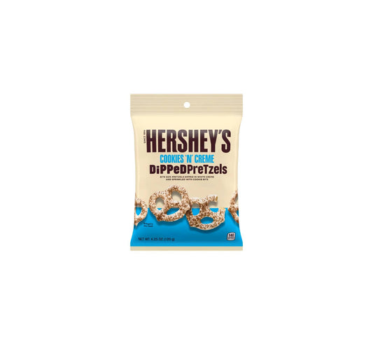Hershey's Cookies 'n' Creme Dipped Pretzels Box 12 x 120 Gramm USA – Ansicht 1