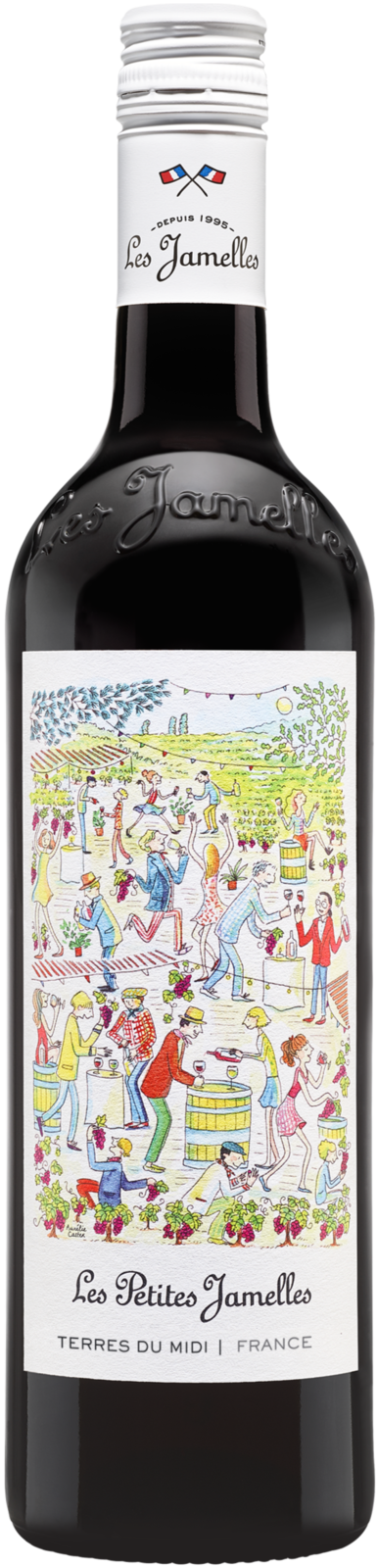 Les Jamelles Les petites Jamelles rouge 2024 Rotwein Kiste 6 x 75 cl / 13 % Frankreich – Produktansicht