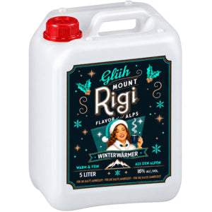 MOUNT RIGI Bi Glüh Glühwein-Likör Bidon 5 Liter / 16 % Schweiz – Ansicht