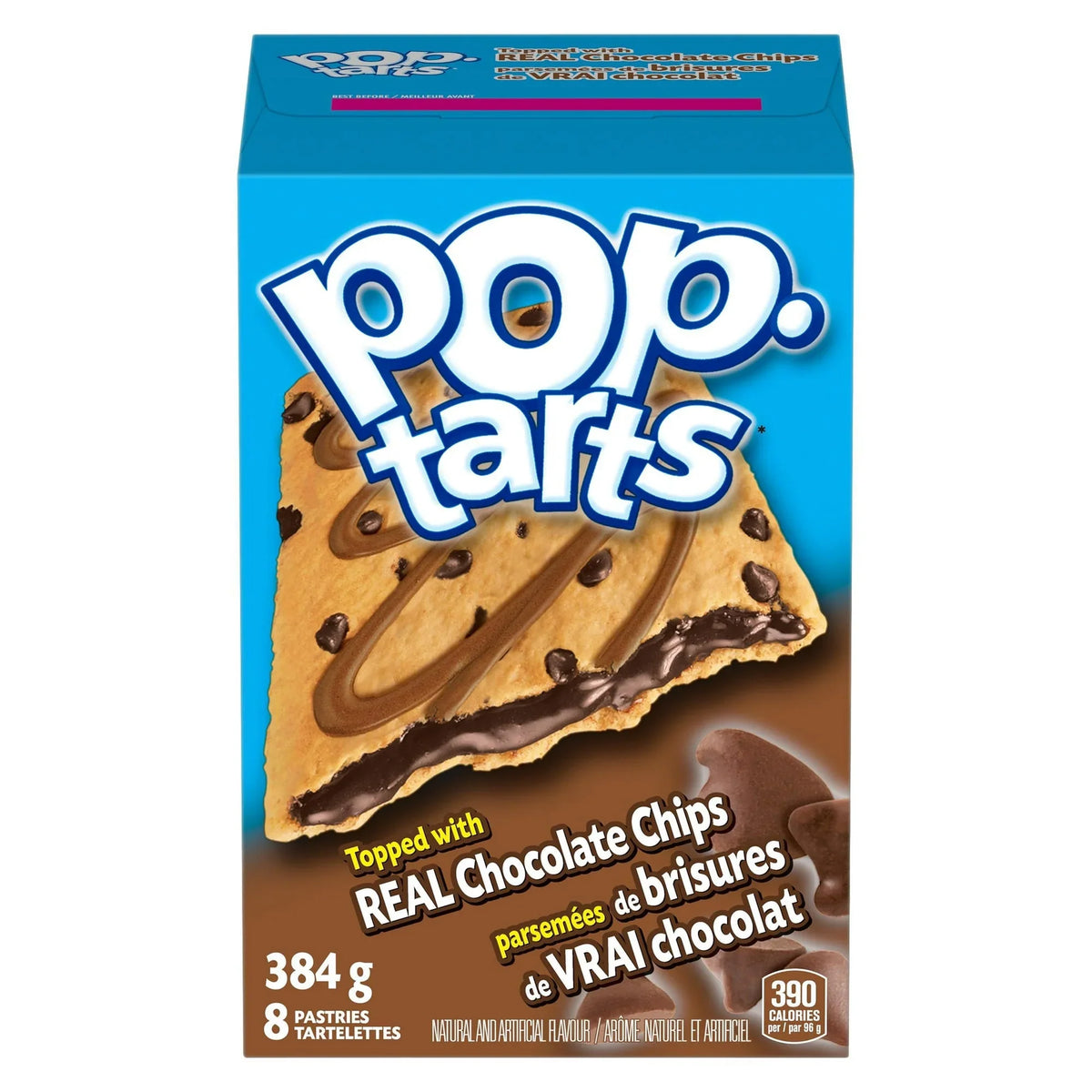 Kellogg's POP-TARTS Chocolate Chip Box 12 x 384 Gramm USA – Produktansicht