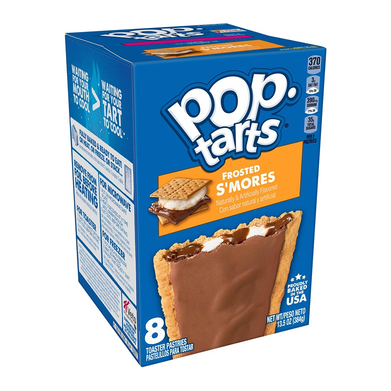 Kellogg's POP-TARTS Frosted S'mores Box 12 x 384 Gramm USA – Produktansicht