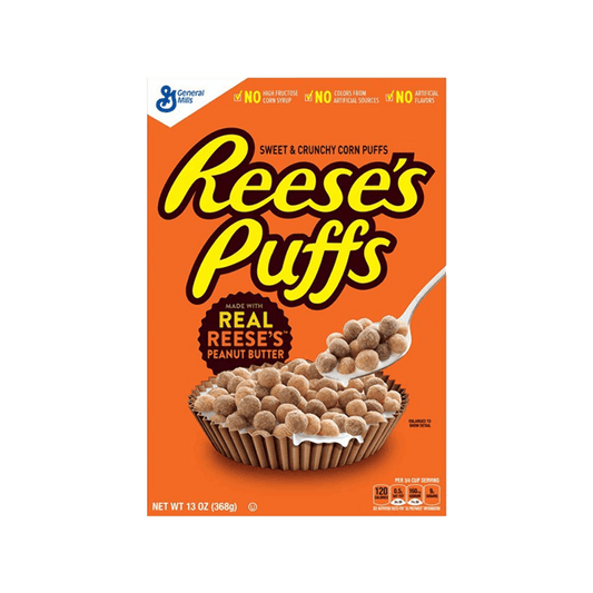 General Mills Reese's Peanut Butter Puffs Cereal Box 12 x 368 Gramm USA – Ansicht 1
